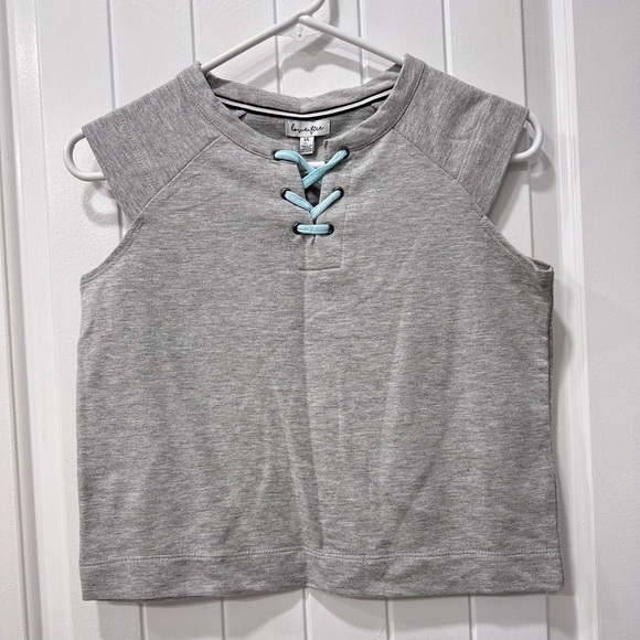 NWT Girl’s Love, Fire Gray Sleeveless Top - Picture 1 of 3